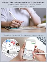 MEKO Apple Pencil Kompatibilis Érintőceruza Gumi Heggyel - Gyorstöltés és Dőlésérzékelés iPad Pro/Air/Mini Modellekhez 2018-2025 4