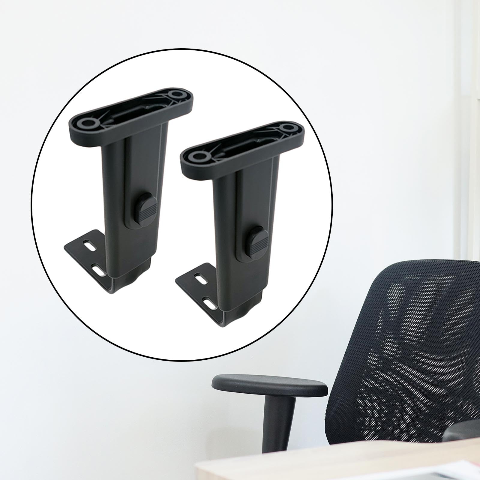Sharplace Ergonomisches Zubehör, Gaming Stuhlarmset für Gaming-Stühle, höhenverstellbares Stuhlarmlehnen-Paar, Schwarz
