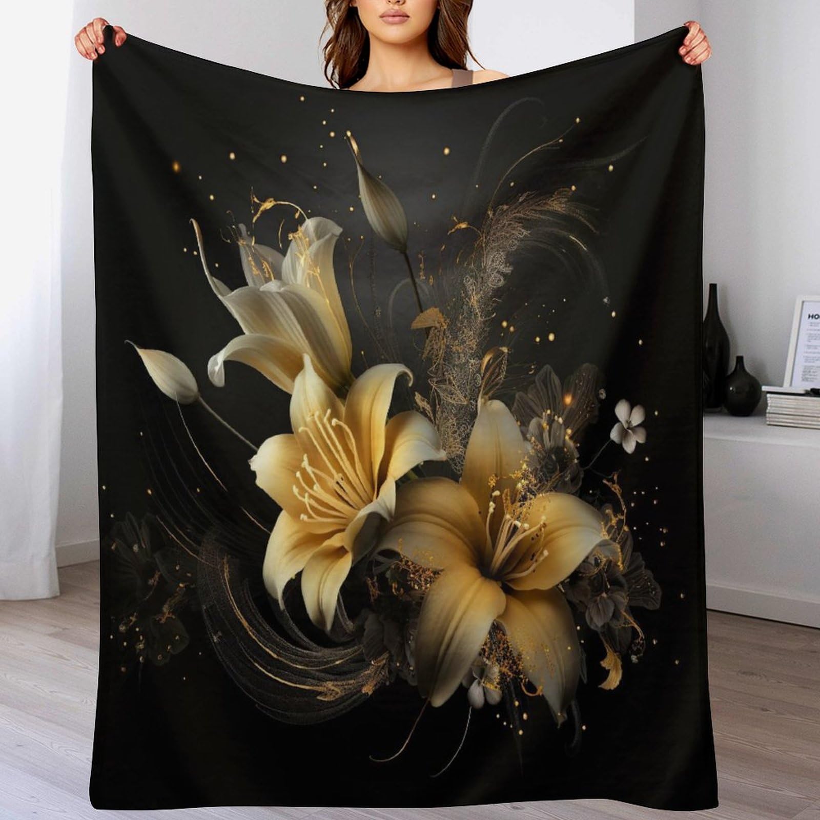 Couverture fleur polaire flanelle chaude pour soirées cocooning canapé
