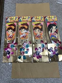 羽子板　　６枚セット　未使用　昭和レトロ Amazon | 羽子板セット 鋧 レトロ 昭和レトロ アンティーク 当時