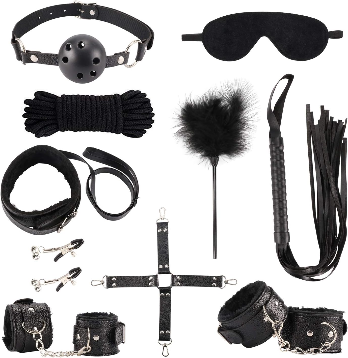 UWIME Bed Restraints Straps Bed Fixing Straps Kit Leather Straps Kits