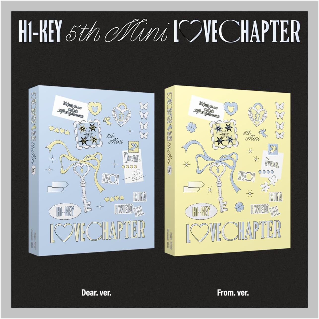 (Set : Dear+From) H1-KEY LOVECHAPTER 5th Mini Album with Tracking