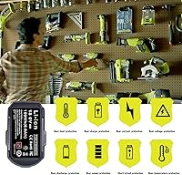 Vista 6 de Paquete de 2 Baterías de Reemplazo de 6.0Ah para Batería Ryobi 18V - Potencia Extendida y Fiabilidad