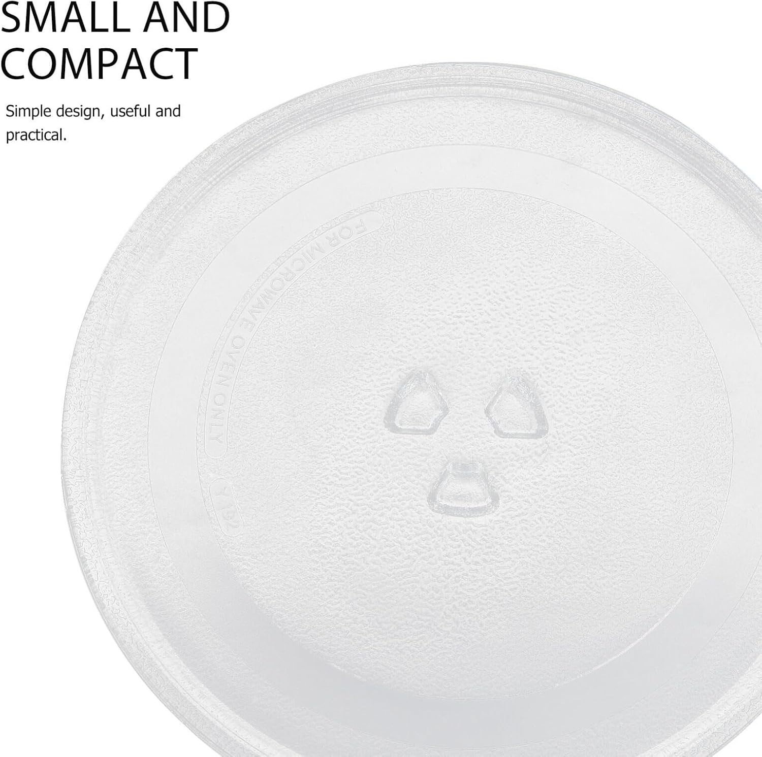 Microwave Oven Glass Turntable Plate Replacement White