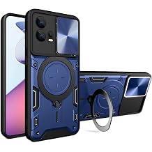 Compatible with Motorola Moto G72 Case,with Slide Camera Lens Cover Compatible with Motorola Moto G72 XT2255-1 XT2255-2 XT2255-3 Case Blue