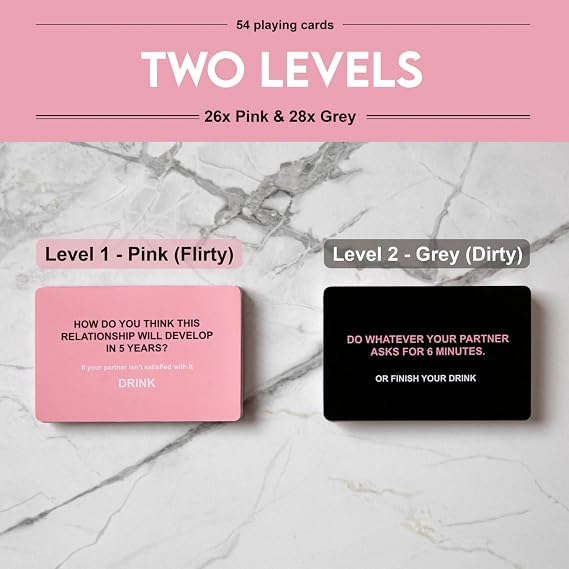 KAWAII KOI DRUNK LOVERS - Couples Drinking Game for Date Night, 54 Game Cards, Couples Games, Romantic Valentines, Card Game for Couple