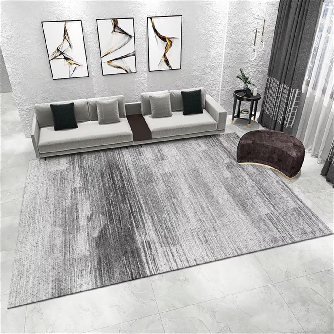 Tapis chambre ado gris et moderne pour créer un coin cocooning tendance