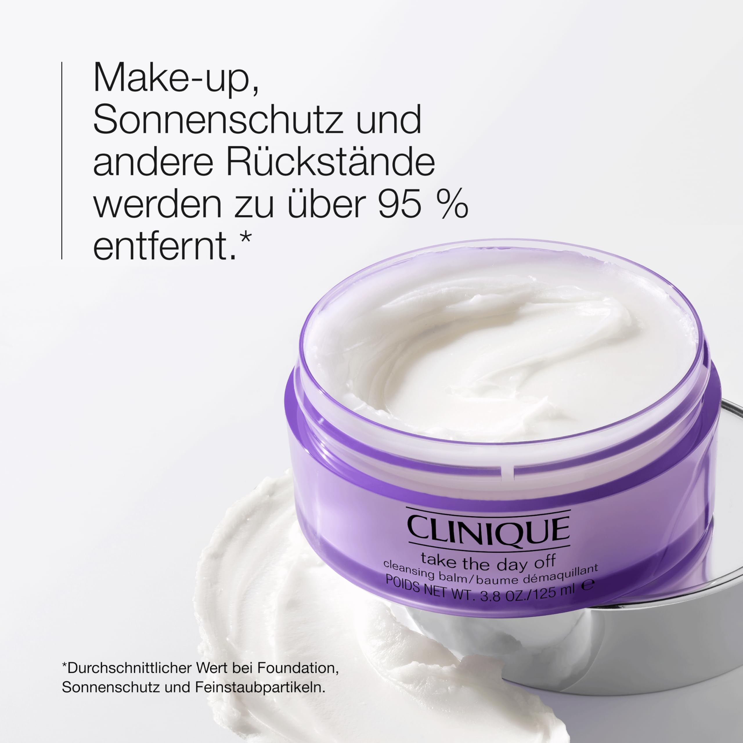 Clinique Take The Day Off™ Cleansing Balm Make-up-Entferner | Seidiger Gesichtsreiniger, der mühelos Make-up und Sonnenschutz löst | leicht + gründlich