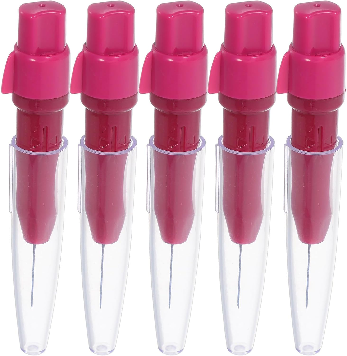 5pcs Wool Felting Needle Pen Plastic Handle, for Beginners and Experts