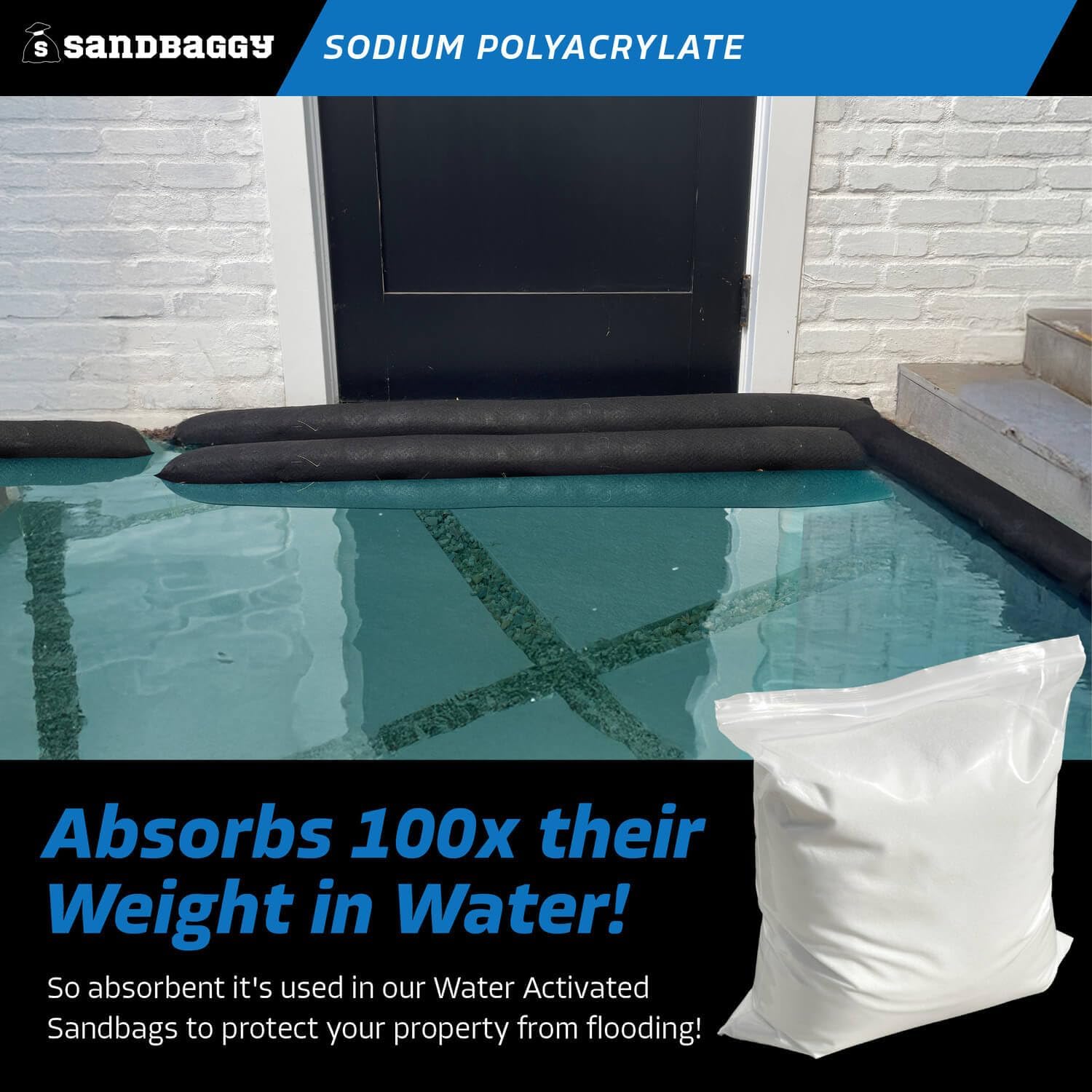 Sandbaggy Sodium Polyacrylate Crystals - Super Absorbent Polymers - Science Experiments, Fake Snow, Ice Packs, Skincare - Non Toxic, Made in The USA [CAS 9003-04-7] (10 lb - 160 oz)