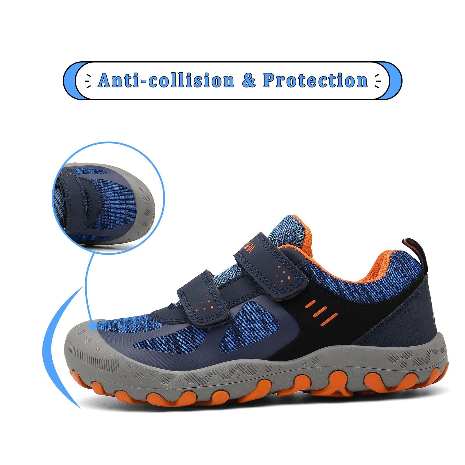 Mishansha Zapatos de Deportivo para Niños y Niñas Antideslizante Zapatillas de Senderismo Ligero, Talla 24-38 EU