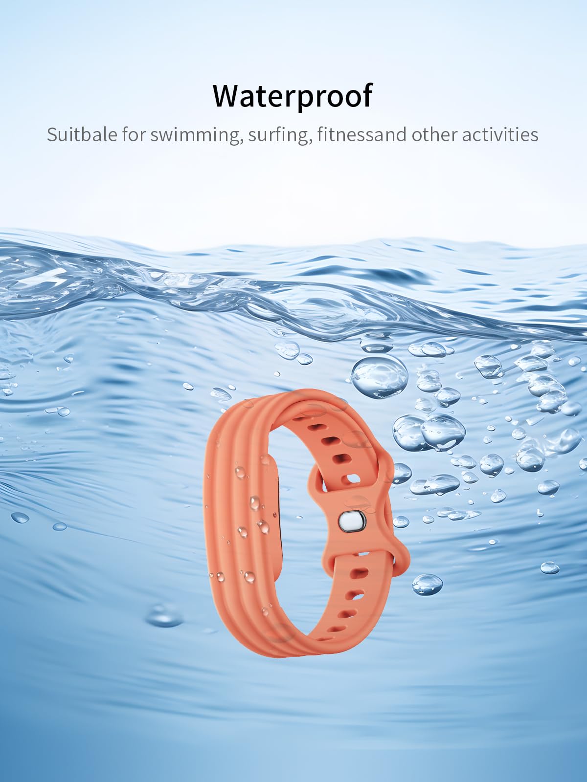 Compatible avec les montres intelligentes Google Fitbit Air, bracelet de rechange en silicone souple et étanche pour Google Fitbit Air.