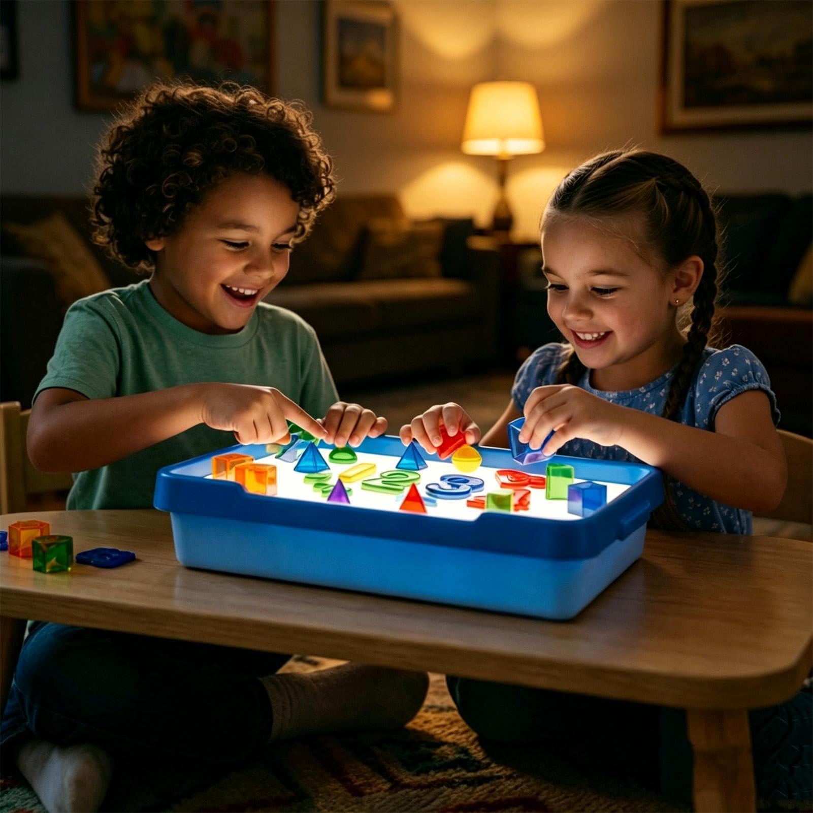 Light Box per Ricalco LED Luminosi Creativi Sensoriali | Attività di Apprendimento con il Tavolo Luminoso per Scuola 'Infanzia Aula Scolastica Sala Giochi Scuola Casa Stencil