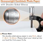 Koala Thick Photo Paper 8.5x11 Inches Heavyweight Double Sided High Glossy 100 Sheets 260gsm only Compatible with Inkjet Printer