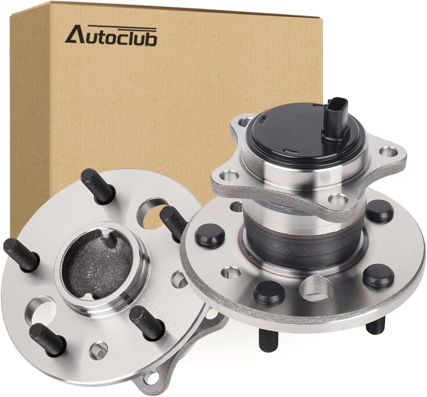 AUTOCLUB Rear for 2002 2003 2004 2005 2006 2007 2008 2009 2010 2011 Toyota Camry Wheel Bearing Hub Assembly, 2005 2006 2007 2008 2009 2010 2011 2012 Toyota Avalon, for Highlander Solara Replacement