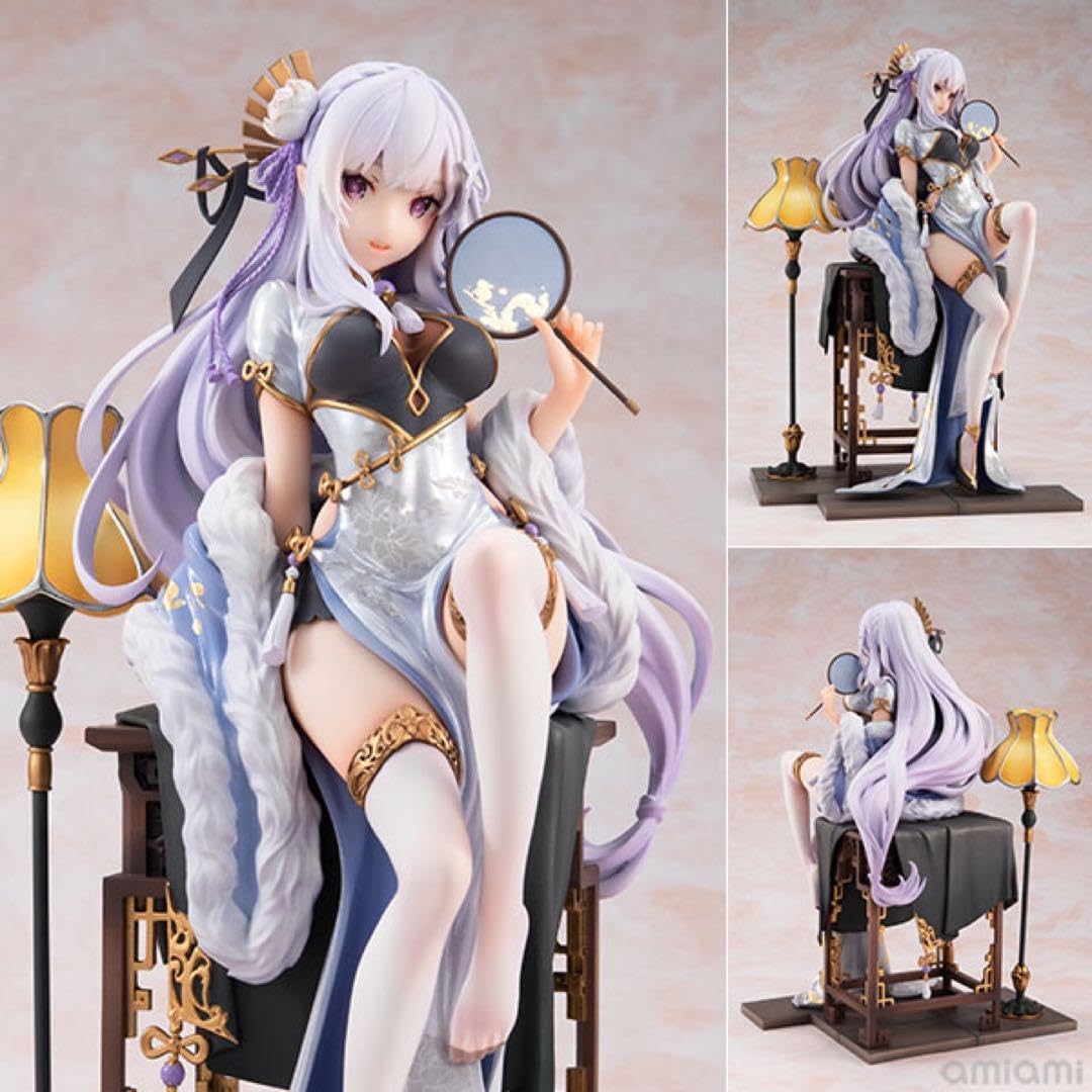 KADOKAWA Re:ゼロ リゼロ レム エミリア 優雅美人 ver. セット フィギュアお迎え KDcolle エミリア 優雅美人ver. - よよの