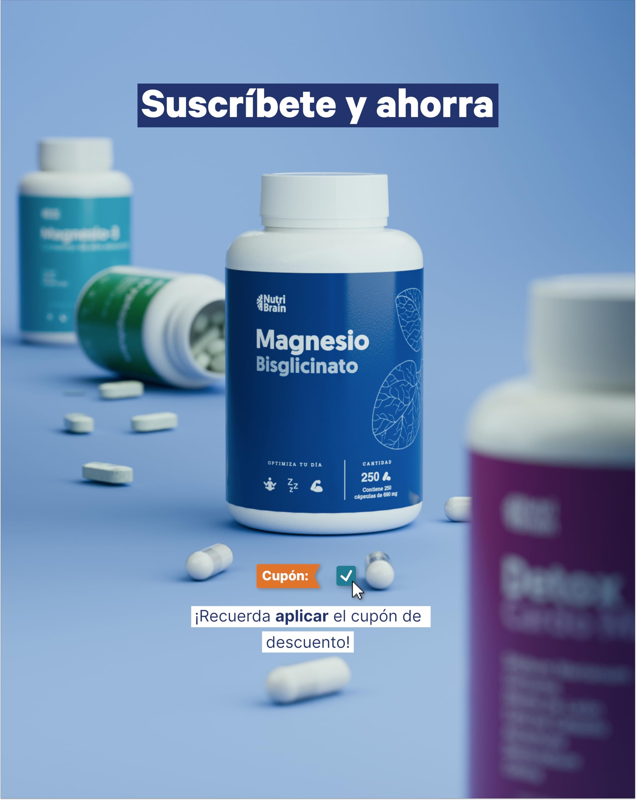 Magnesio Bisglicinato Puro 2000 mg - Dosis XXL (250 Cápsulas) | Forma Quelada para Sueño Reparador, Energía, Soporte Óseo-Muscular y Concentración | Máxima Biodisponibilidad, Sin Efectos Laxantes