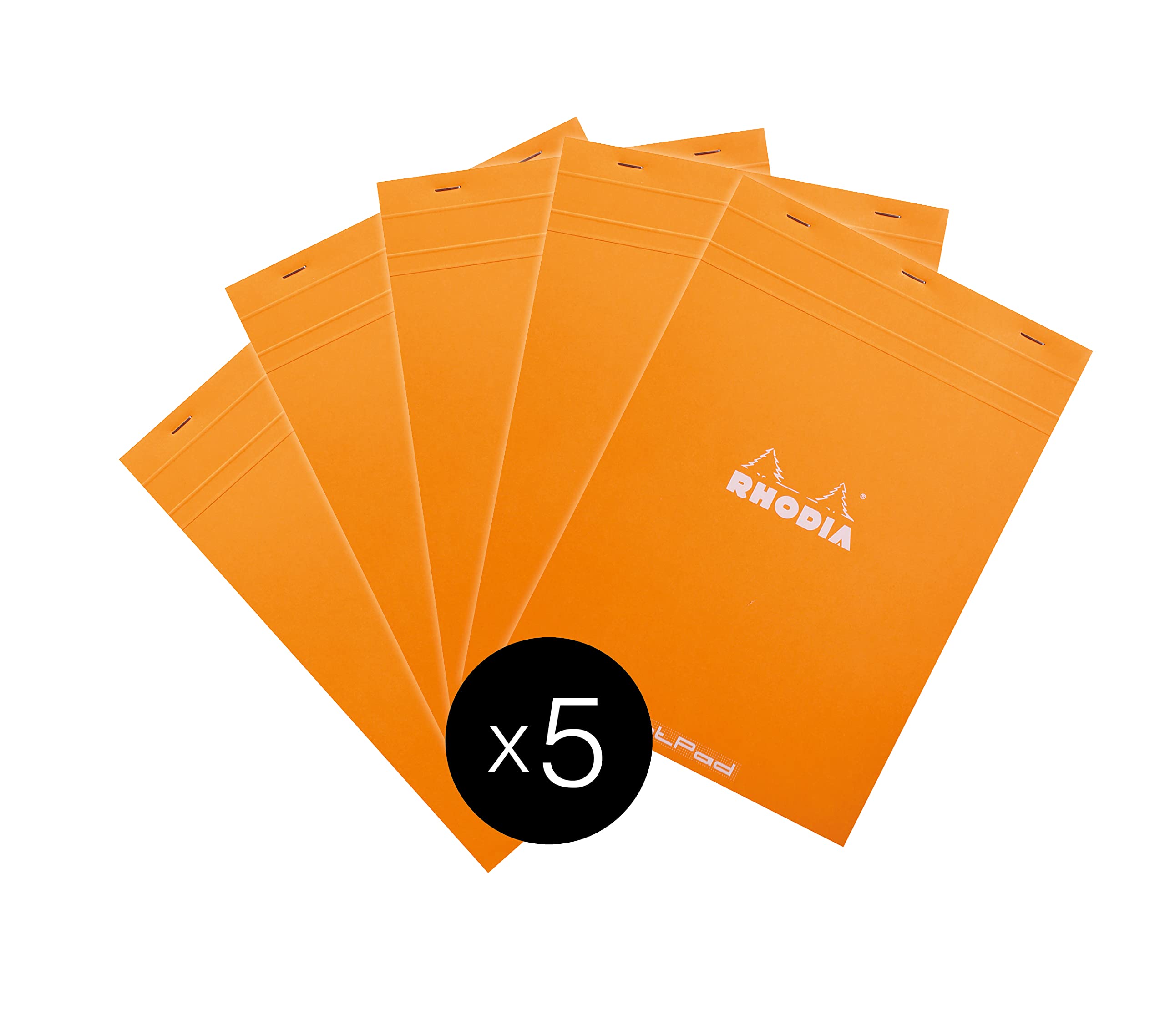 RHODIA 18559C - Geniet Notitieblok dotPad N°18 Zwart - A4 21 x 29,7 cm - Dot Stippen - 80 Afscheurbare Bladen - Clairefontaine Wit Papier 80 g/m² - Soepele Gecoate Kartonnen Omslag