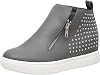 CUSHIONAIRE Womens Hollywood studded Hidden Wedge sneaker Memory Foam