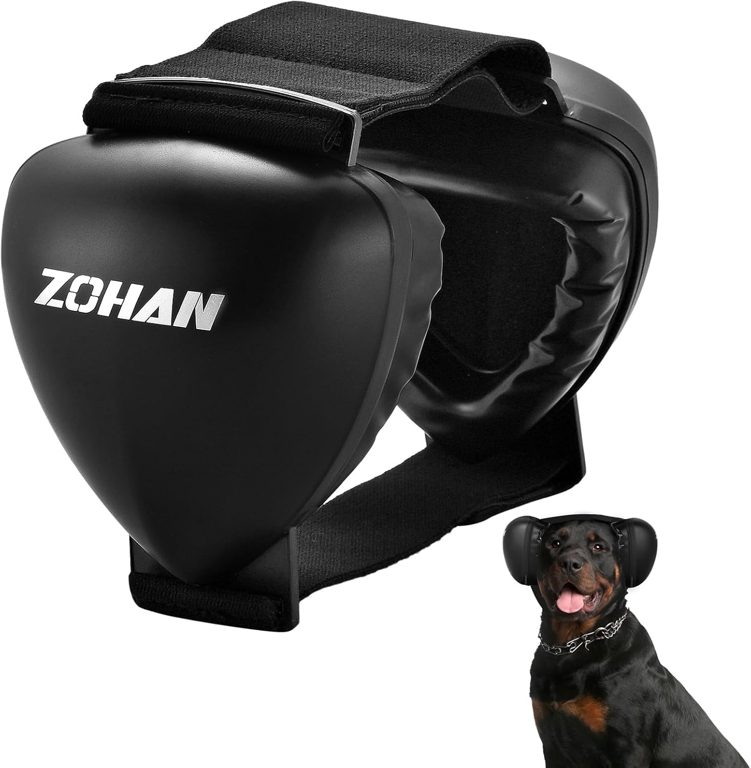 ZOHAN DG02 Upgraded Dog Ear Muffs Noise Protection - Dog Headphones Noise Cancelling with No Plastic for Fireworks, Thunder