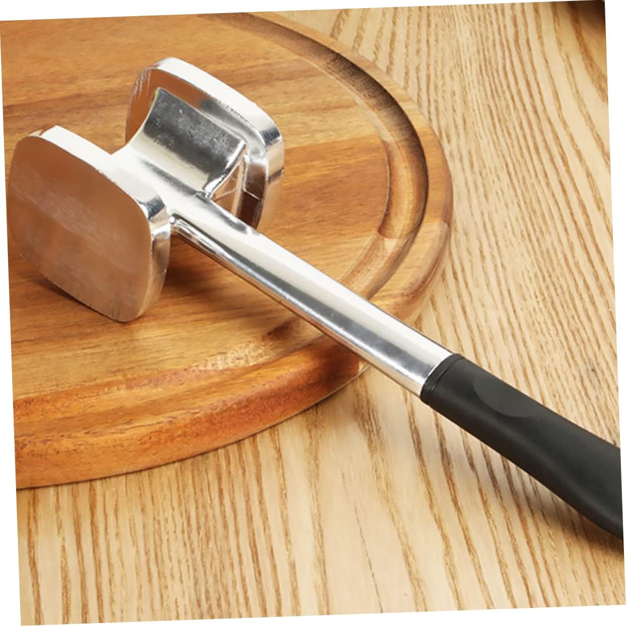 STOBAZA Cooking Mallet Aluminum Steak Hammer Double Sided Meat Tenderizer Kitchen Tenderizers Meat Cooking Tool