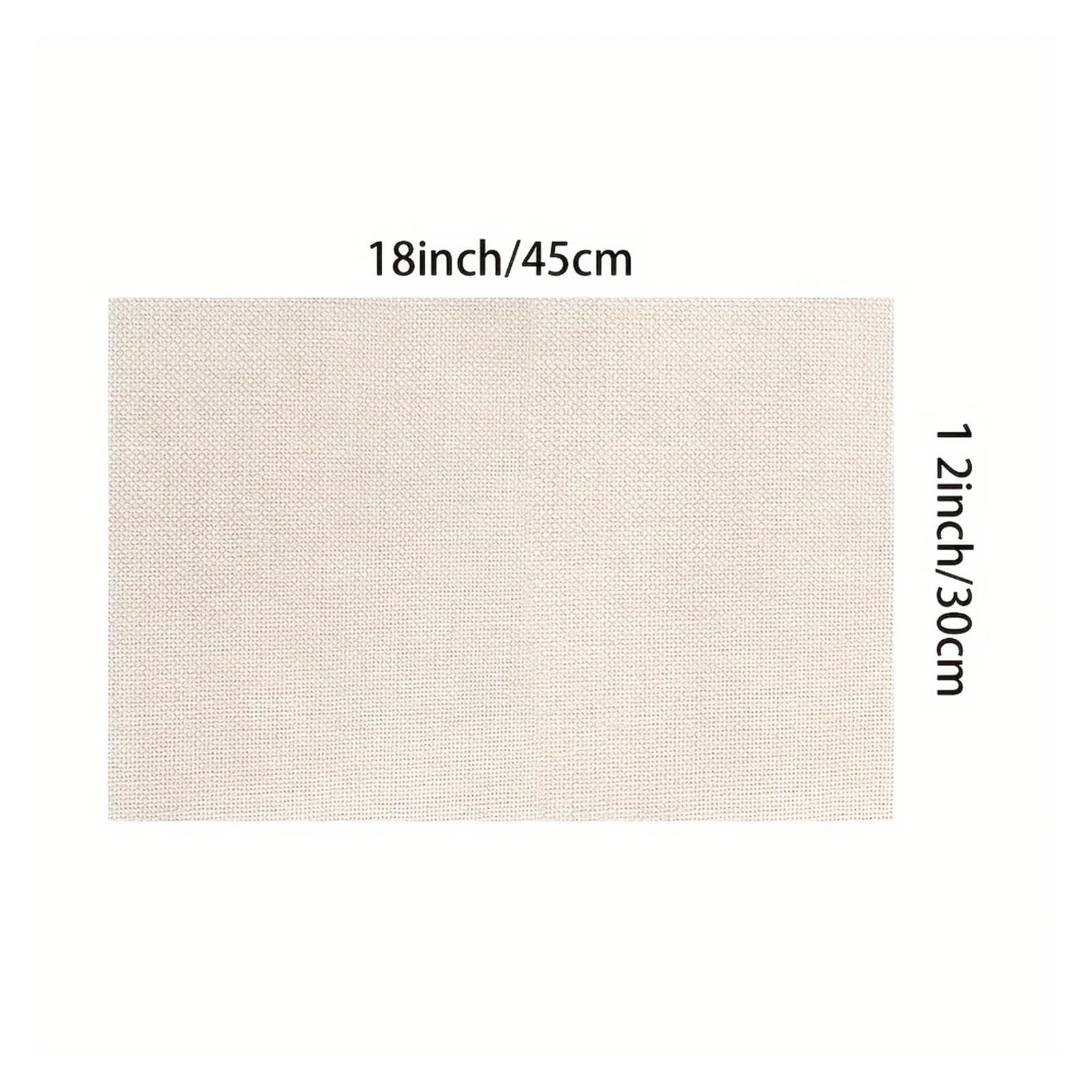 Napperon en Lin Noir Pur 4/6 pièces, Tapis de Table, Cuisine Salle à Manger, décoration la Maison(4PC 30X45CM)