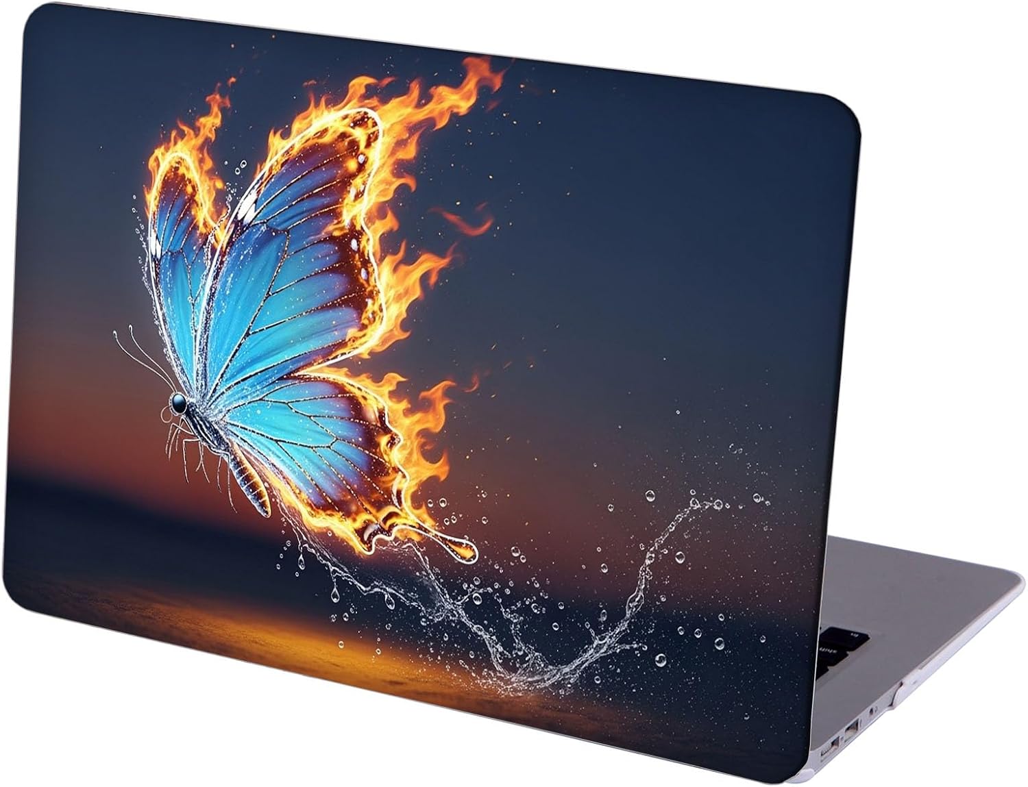 Compatible with MacBook Neo 13-inch, Hard Shell Case with Keyboard Cover and Screen Protector (A3404 A18 Pro chip, 2026 Release) - Butterflies MC22829