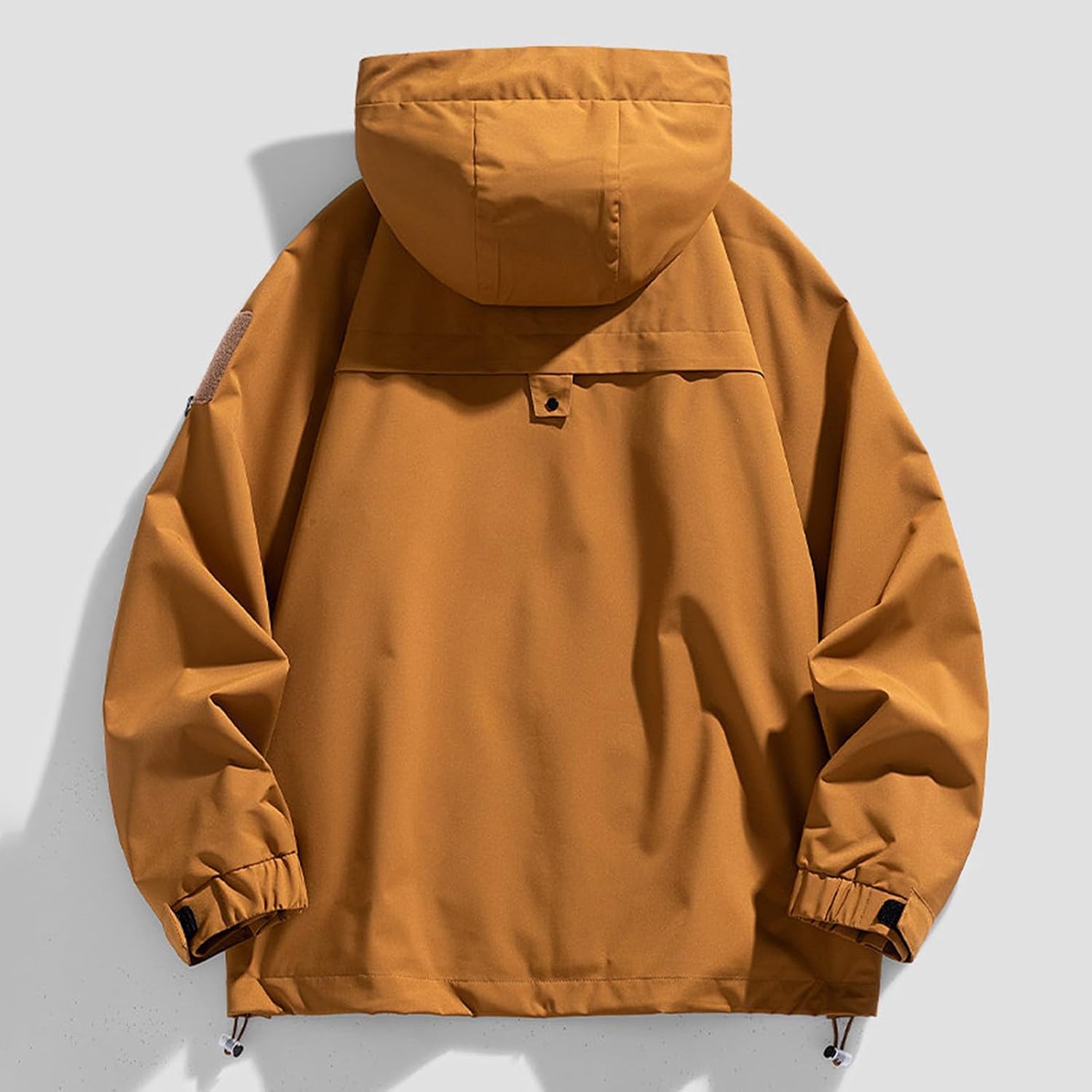 Windproof Hooded Jacket for Men, Zip Up Lightweight Coat
