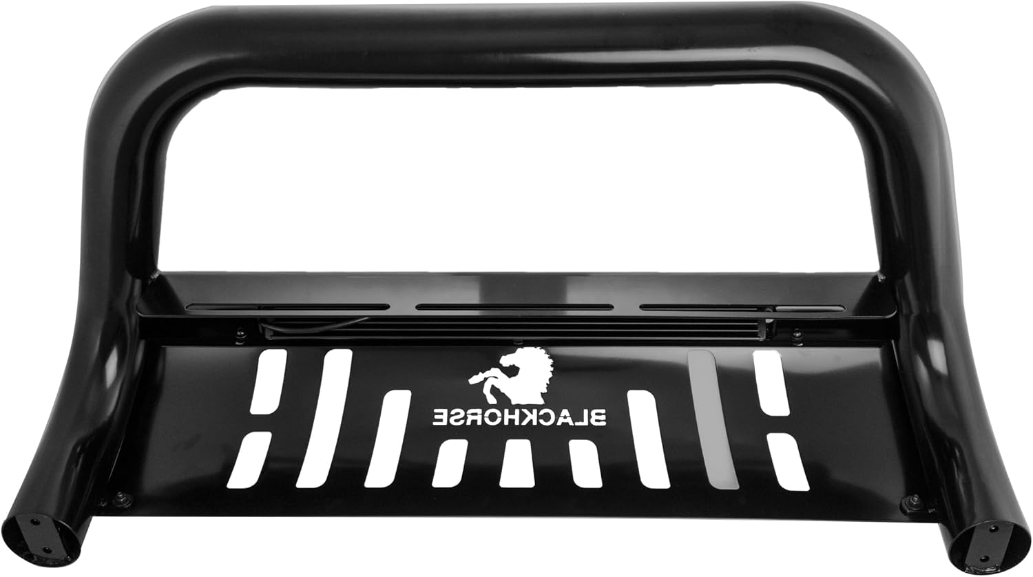 Black Horse Beacon Bull Bar Skid Plate Black Compatible with 2022-2024 Hyundai Tucson-BE-B7102B