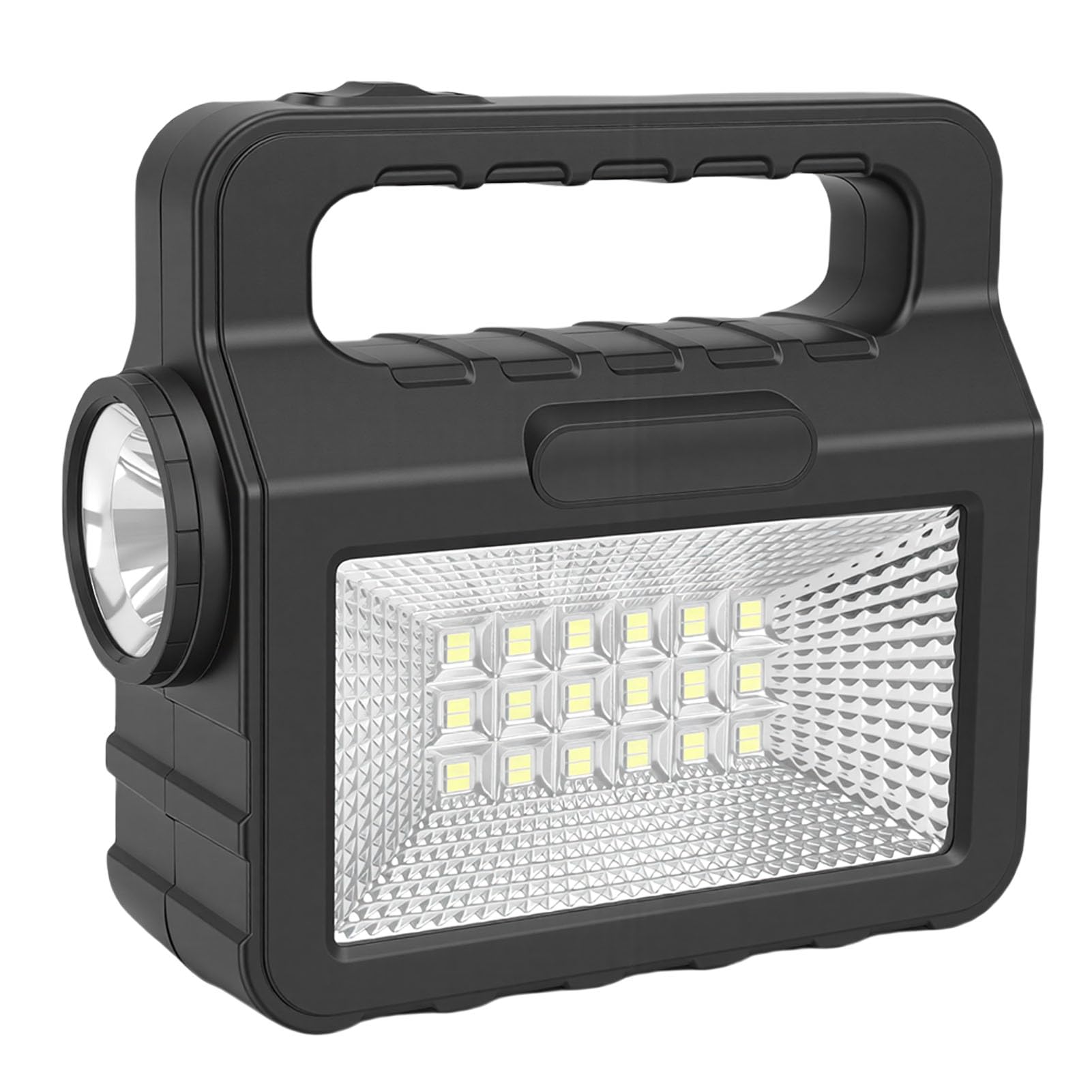 Generador Solar Portátil, Estación de Energía Portátil con 6000 MAh y Luces LED Brillantes, Batería de Litio para Uso Doméstico RV Van Camping Al Aire Libre, Panel Plegable