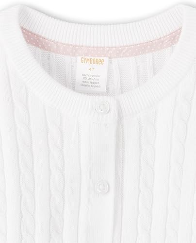 Miniatura 3 de Gymboree - Cárdigan de manga larga con botones frontales para bebés y niñas pequeñas