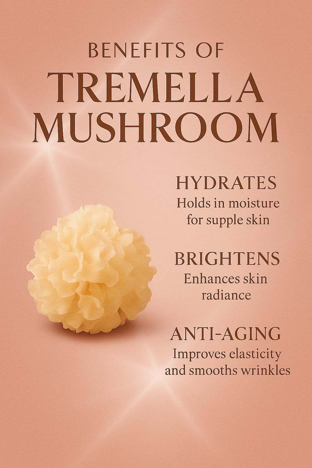 Leave-On Hydrating Face Mask, Tremella Mushroom & Hyaluronic Acid, Glass Skin Glow Treatment, No Rinse, Sensitive Skin - Image 2