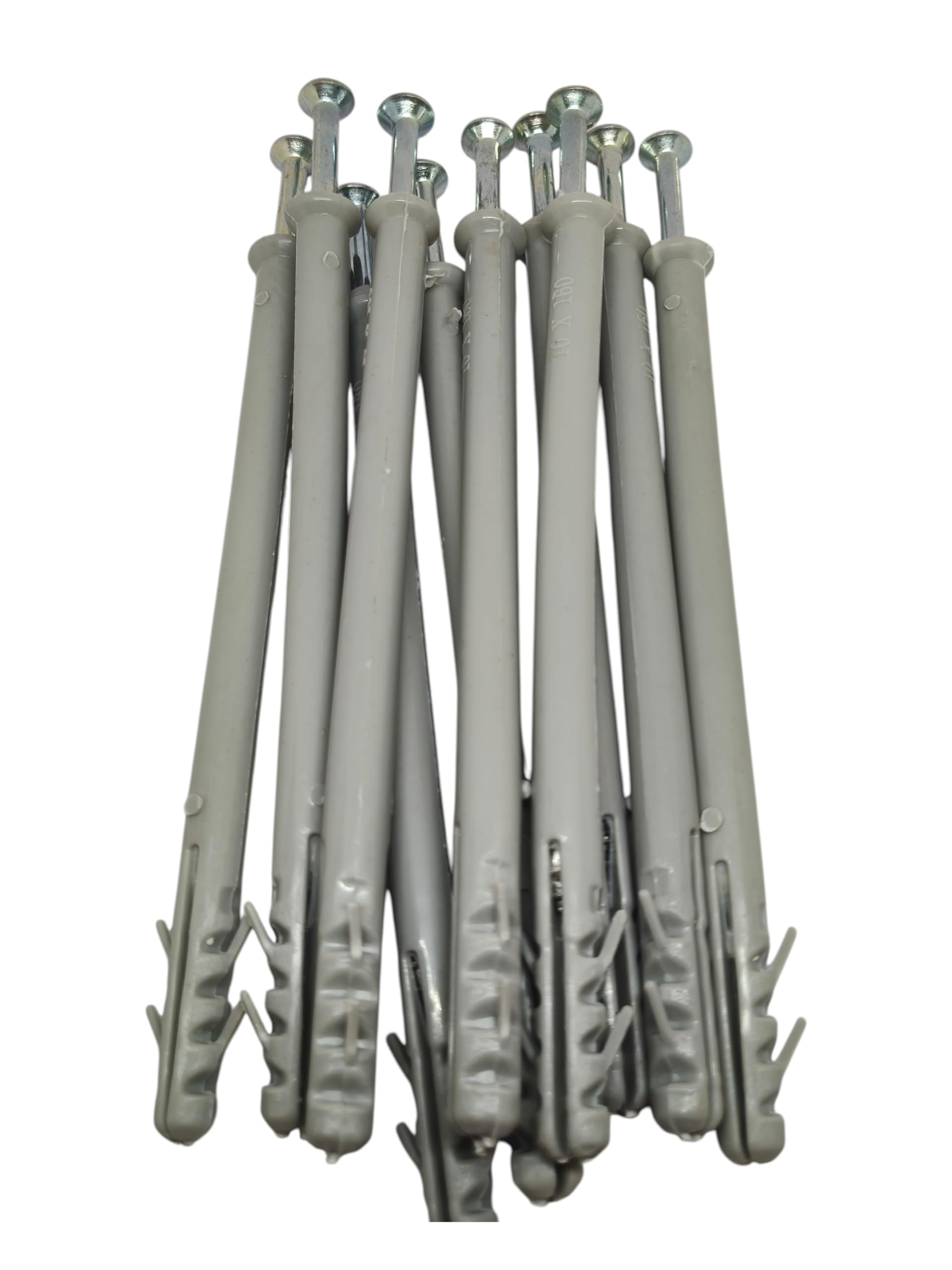 Nylon Frame Fixing Anchor with Screw 10mm x 160mm Pack of 10 | Heavy Duty Wall Plug, For Concrete & Brick, Pre-Assembled Screw, Masonry Fixing, Expanding Anchor-image-38