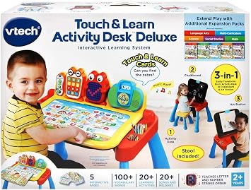 VTech Touch and Learn Activity Desk Deluxe (تغليف مجاني للإحباط)