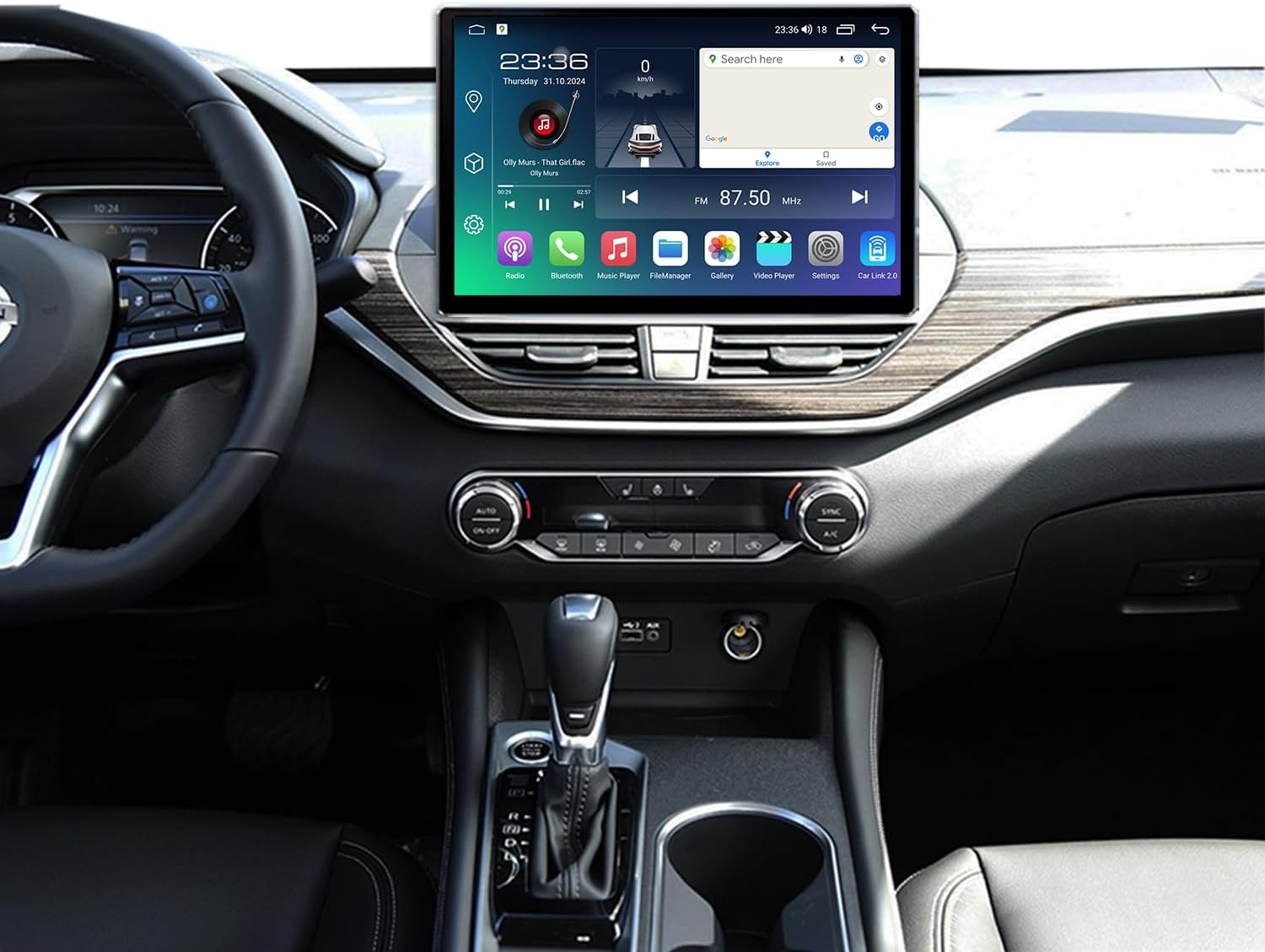 12.5" Android Car Stereo for Nissan Altima 2019-2025 Wireless Apple Carplay Android Auto Car Radio Bluetooth Head Unit QLED Touch Screen 1920x1200 GPS Navigation（4GB+64GB）