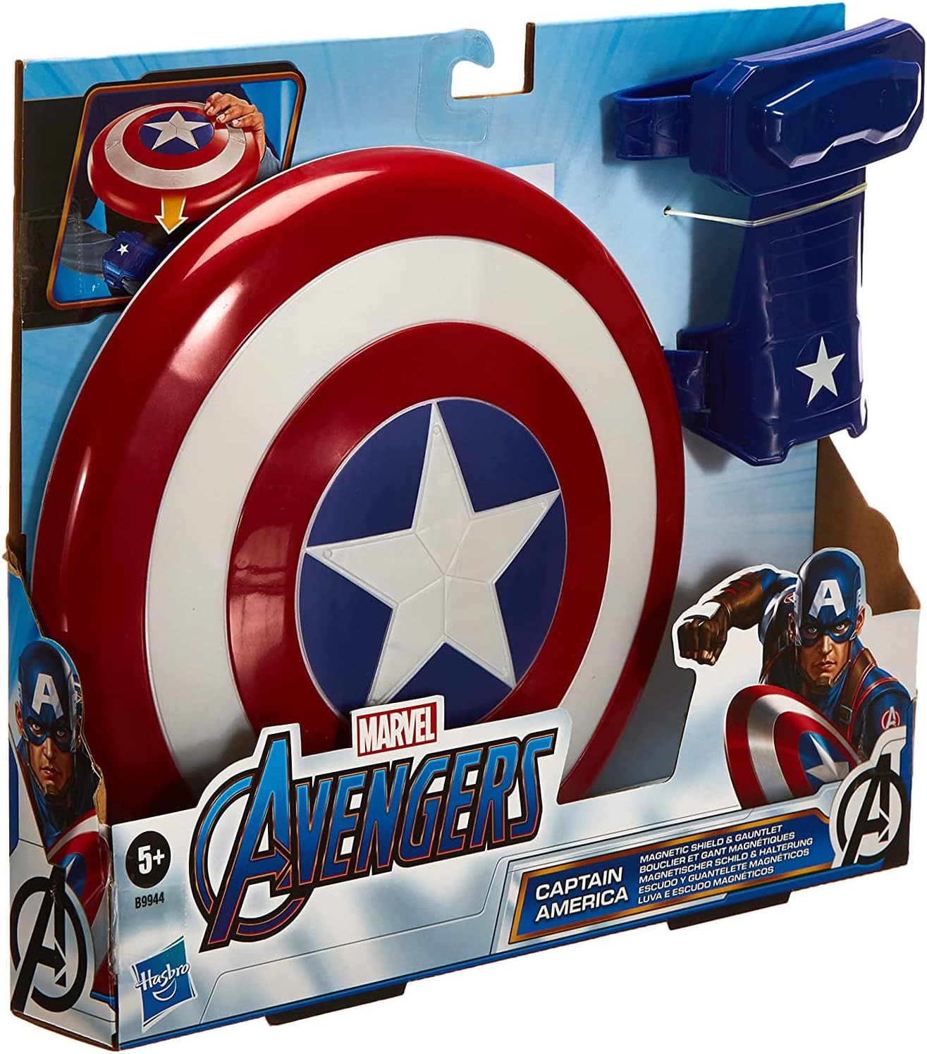 Marvel Avengers - Marvel Avengers End Game Set - Captain America Magnetic Shield & Glove