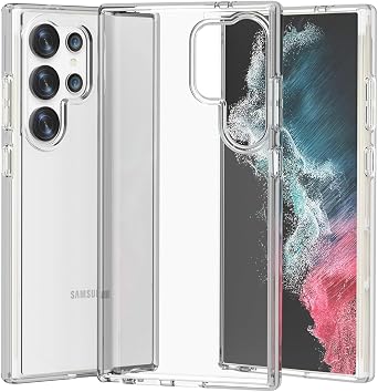 BAISRKE Case for Galaxy S24 Ultra 5G,Heavy Duty Shock Absorption Protective Designed Phone Cover for Samsung Galaxy S24 Ultra 5G 2024 - Crystal Clear