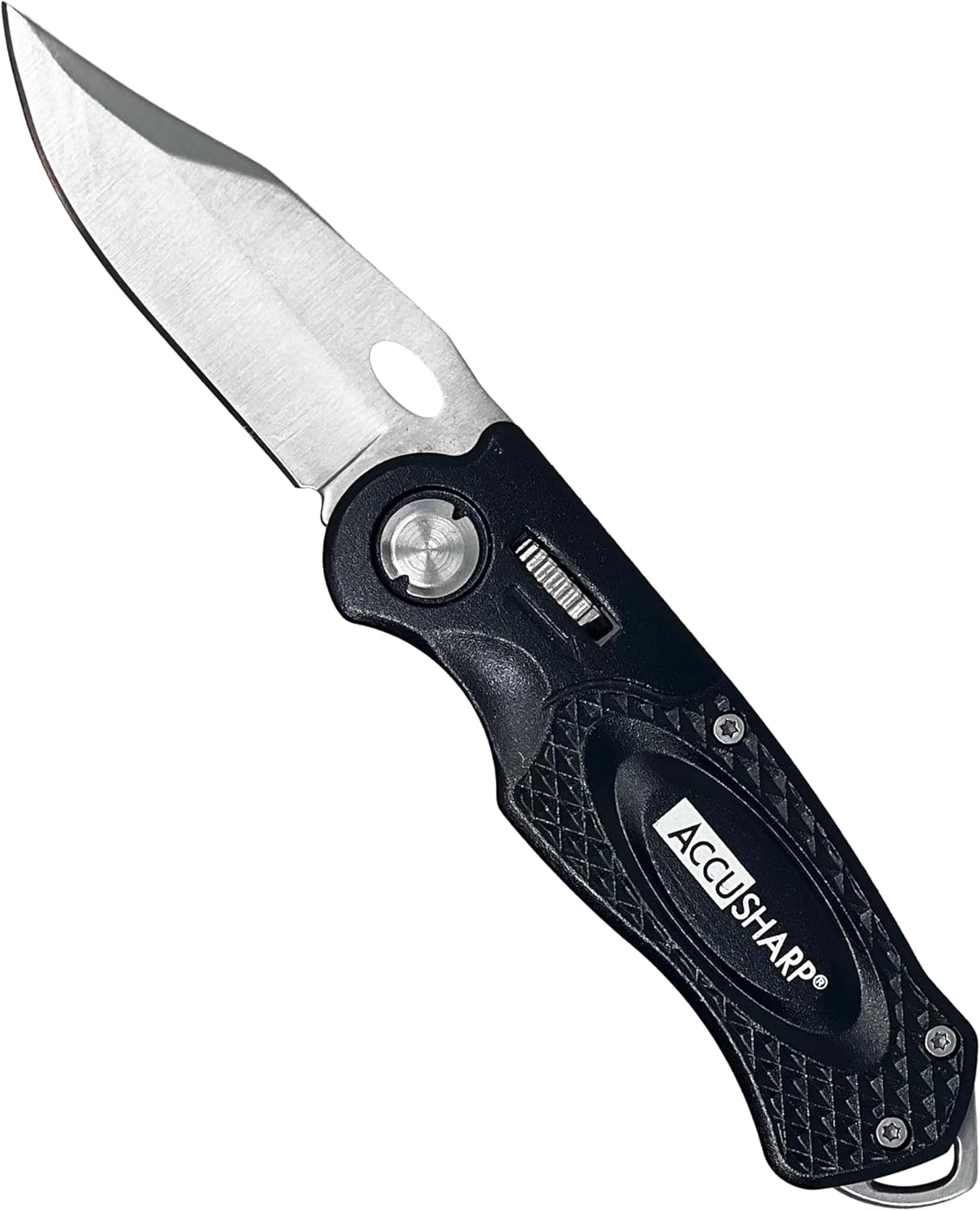 AccuSharp Sport Knife, Stainless Steel Folding Pocket Knife, Compact & Lightweight Sport Knife for Fishing, Hunting, Camping, Hiking, & Outdoors, Camo