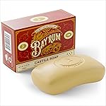 Body Wash Castile Soap Bar for Sensitive Skin - Long Lasting Natural Bar Soap for Men and Women with Olive Oil and Cocoa Butter - Vegan Bay Rum Scented by Carolina Castile, 5 oz Each