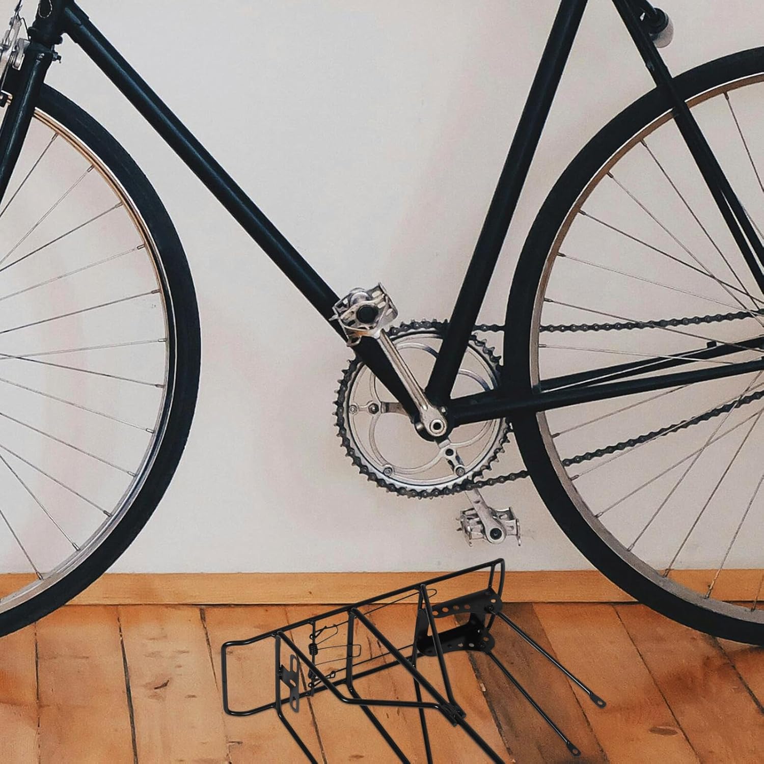 Ciieeo Solid Reinforced Bike Post Rack Rear Cargo Rack for Mountain Bikes with Small Holes Passenger and Luggage Carrier Suitable for Outdoor Cycling