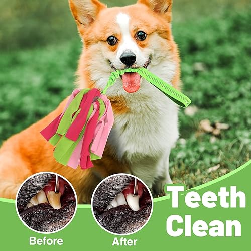 Miniatura 3 de Juguetes interactivos para perros, juguetes de cuerda para perros para masticadores agresivos, juguetes resistentes para perros de tira y afloja,