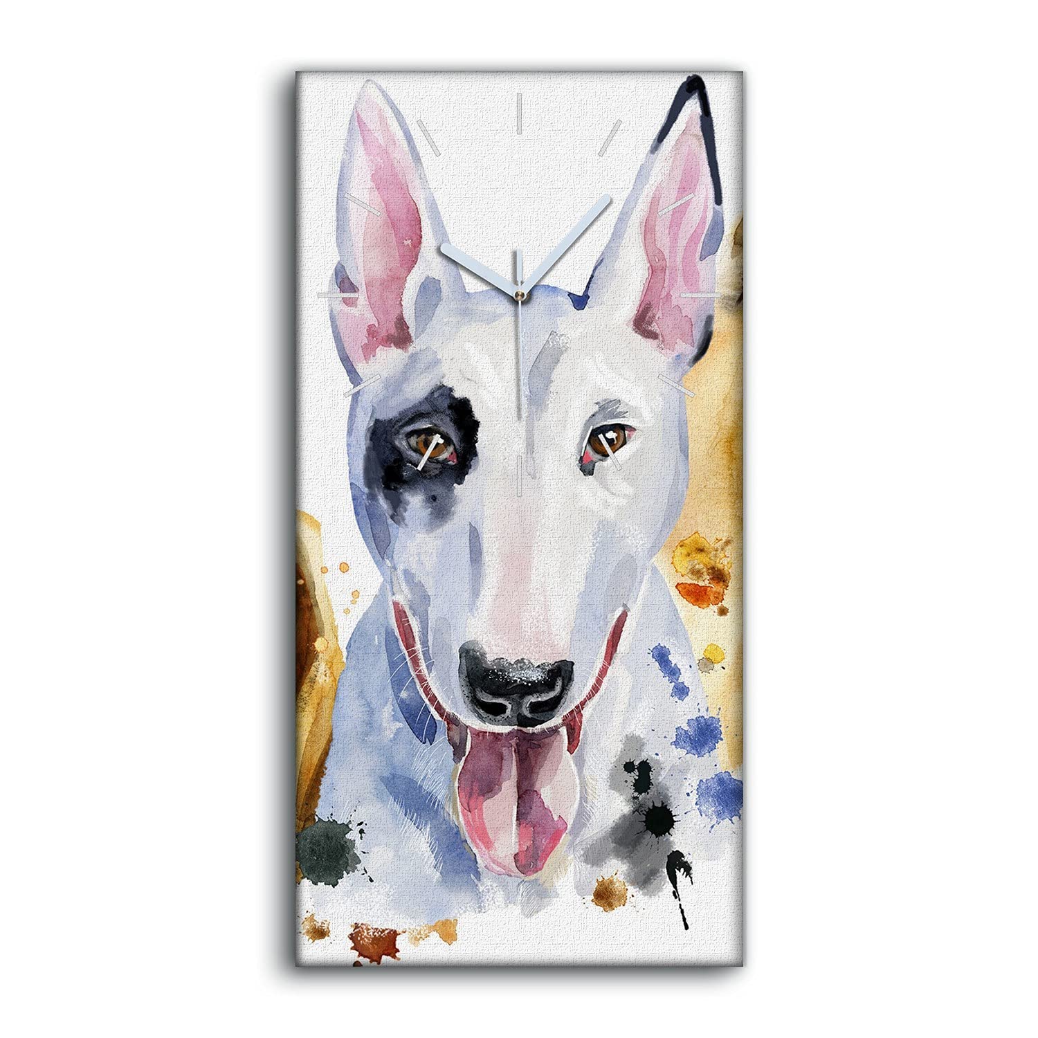 Horloge sur Toile art moderne de chiens pour célébrer l'amour des animaux