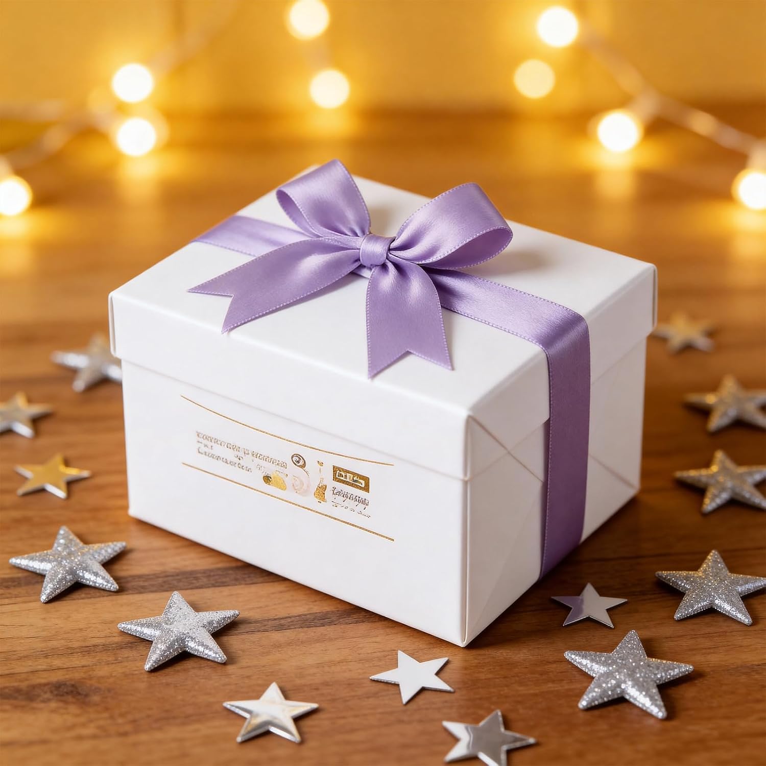 50Pcs Light purple Gift Wrap Bows - Premium Satin Ribbon Bows - 3.3 Inch Elegant Bows for Gift Wrapping -Party Decorations, Wedding Decor Christmas Birthday Presents, Baby Shower, DIY Crafts Gift Bags image 4