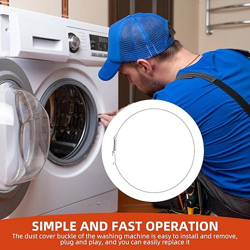 Miniatura 7 de ACA56078801 Junta de puerta de arandela Anillo de retención para lavadoras LG Kenmore Conjunto de abrazadera para lavadora de carga frontal LG para