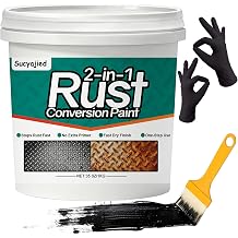 2-In-1 Rust Converter, Metal Paint for Primer, 35 Oz, Black
