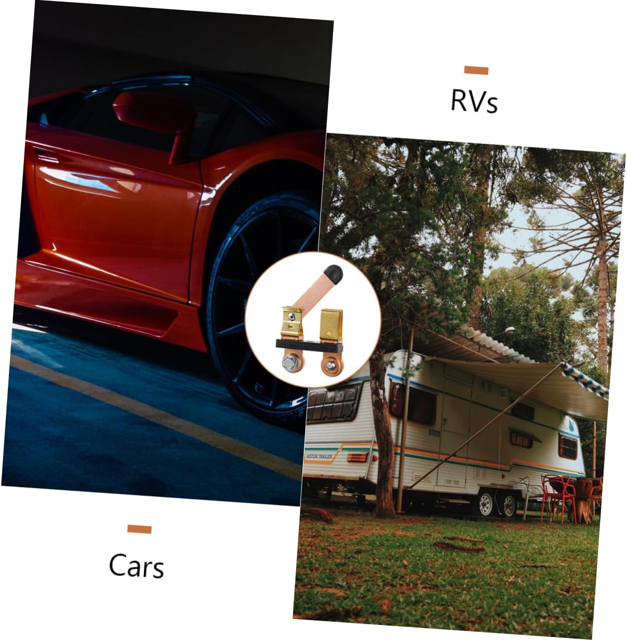 DECHOUS Battery Disconnect Switch for Rv ATV Car Boat Durable Cut Off Isolator Switch Prevents Battery Drain for Race Cars Tractors Easy Installation