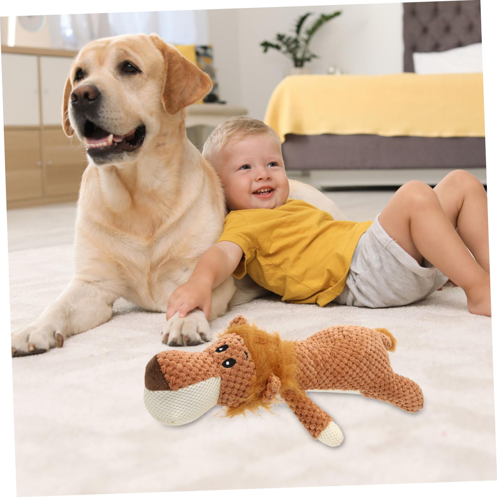 Kisangel 3stücke Plüsch Hundespielzeug Löwe Kauspielzeug Für Welpen Langlebig Und Sicher Zur Beschäftigung Dekoration Für Ihr Zuhause