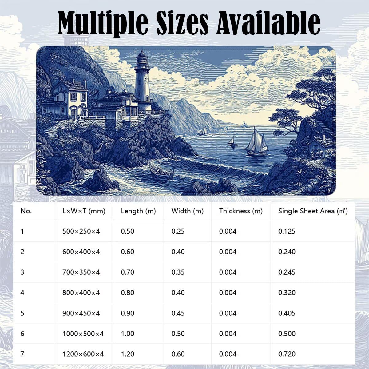 Tappetino Mouse 1000x500x4mm, Mouse Pad Retro Torre eolica 0x0-157 | Tappetino Scrivania Mousepad da Gioco con Base Antiscivolo Bordi Cuciti, Accessori Ufficio, Regali per Uomini e Donne