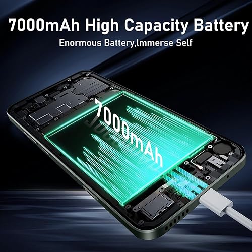 Miniatura 6 de 16PROMA X 16GB+1TB 6.99" Pantalla HD Teléfono inteligente Celular Desbloqueado, Batería 7000mAh Teléfono Desbloqueado, Android 14 Botón de