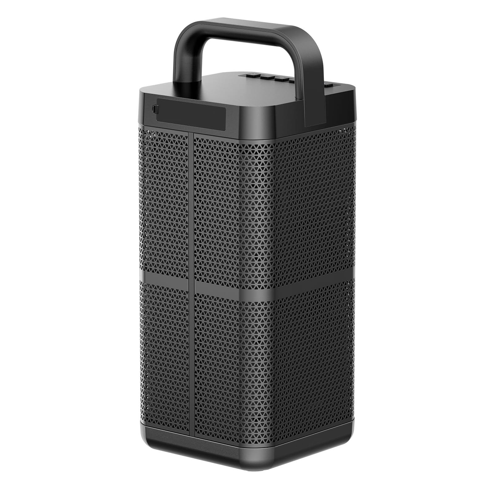 Tough Block Pro Cassa Musica Portatile, Cassa Con Microfono Portatile, Altoparlante Resistente, Audio Potente, Batteria Lunga Durata per Esterno, Viaggi, Feste, Uso Domestico - Nero